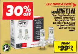 Autobarn Direct fit led headlight globes offer