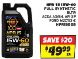 Autobarn Hpr 15 15w-60 full synthetic offer