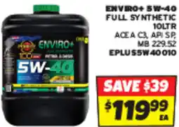 Autobarn Enviro+ 5w-40 full synthetic offer