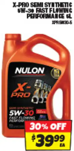 Autobarn X-pro semi synthetic 5w-30 fast flowing performance offer