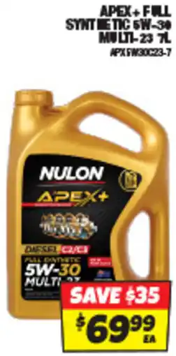 Autobarn Apex+full synthetic 5w-30 multi-23 offer