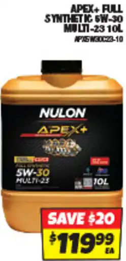 Autobarn Apex+ full synthetic 5w-30 multi-23 offer