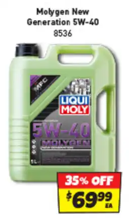 Autobarn Molygen New Generation 5W-40 offer