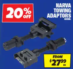 Autobarn Narva towing adaptors offer