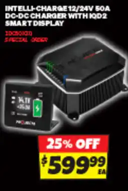 Autobarn Intelli-charge 12/24v 50a dc-dc charger with iqd2 smart display offer