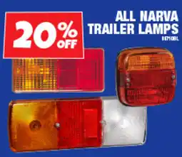 Autobarn All narva trailer lamps offer