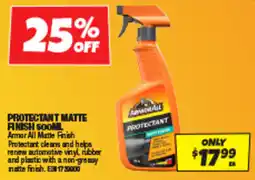 Autobarn Protectant matte finish offer