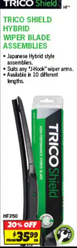 Autobarn Trico shield hybrid wiper blade assemblies offer