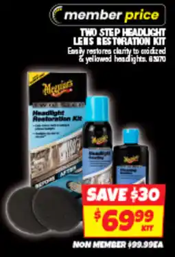Autobarn Two step headlight lens restoration kit offer