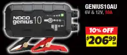 Autobarn Smart Battery Chargers and Maintainers GENIUS10AU 6V & 12V, 10A offer