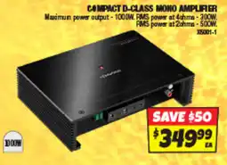 Autobarn Compact d-class mono amplifier offer