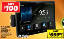 Autobarn 9" floating screen wireless av receiver offer