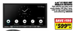 Autobarn 6.95" av head unit wireless receiver offer