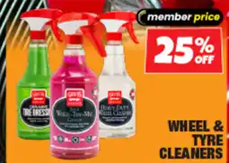Autobarn Wheel & tyre cleaners offer