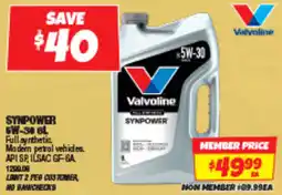 Autobarn Synpower 5w-30 offer