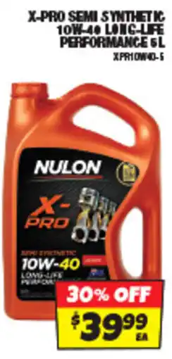 Autobarn X-pro semi synthetic 10w-40 long-lif performance offer
