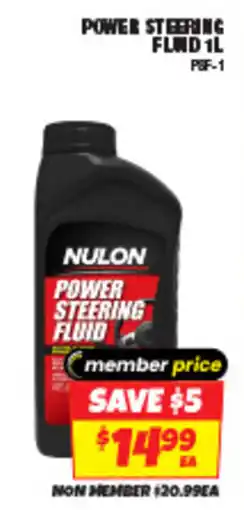 Autobarn Power steering flad offer