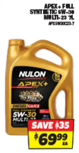 Autobarn Apex+full synthetic 5w-30 multi-23 offer
