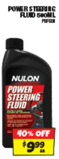 Autobarn Power steering fluid offer