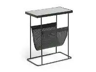 LivingStyles Bishop Metal Side Table with Magazine Rack offer