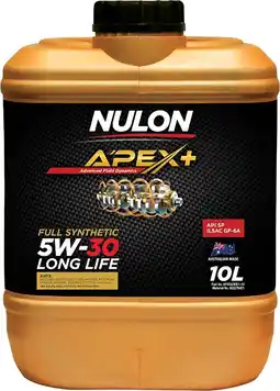 Autopro Nulon APEX+ Full Synthetic 5W-30 Long Life offer