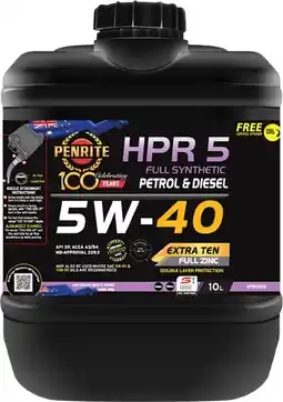 Autopro Penrite HPR 5 5W-40 Full Synthetic offer