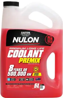 Autopro Nulon Red Premium Long Life Coolant Premix offer