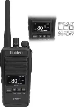 Autopro Uniden 5W 80CH Handheld Splash Proof UHF offer