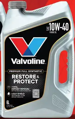 Autobarn Valvoline Restore & Protect Premium Full Synthetic Engine Oils offer