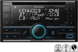Autobarn Kenwood Double Din 200W CD Dual Bluetooth Receiver offer