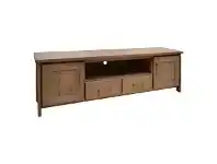 LivingStyles Enrifield Mountain Ash Timber 2 Door 2 Drawer TV Unit, 188cm offer