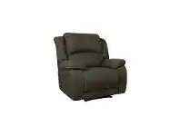 LivingStyles Turin Rhino Fabric Recliner, Glay offer
