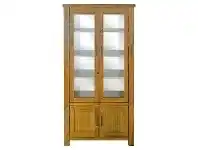 LivingStyles Avoca Tasmanian Oak Timber Display Cabinet offer