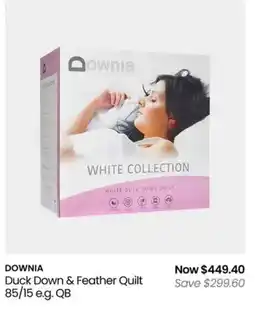 Myer Duck Down & Feather Quilt offer