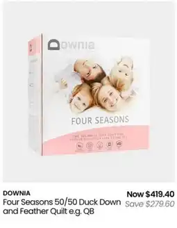Myer Four Seasons 50/50 Duck Down offer
