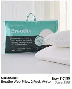 Myer Breathe Wool Pillow offer