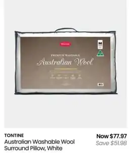 Myer Australian Washable Wool Surround Pillow offer