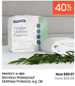 Myer Bamboo Waterproof Mattress Protector offer