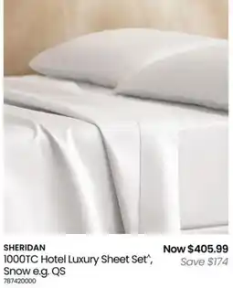 Myer 1000TC Hotel Luxury Sheet Set offer