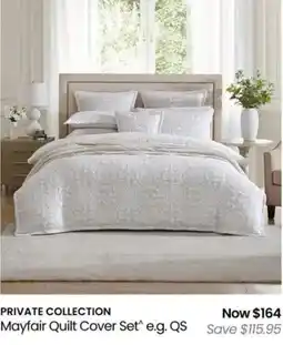 Myer Mayfair Quilt Cover Set offer