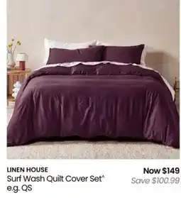Myer Surf Wash Quilt Cover Set offer