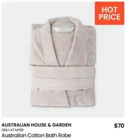 Myer Australian Cotton Bath Robe offer