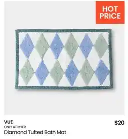 Myer Diamond Tufted Bath Mat offer