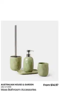 Myer Moss Bathroom Accessories offer
