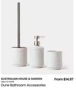 Myer Dune Bathroom Accessories offer