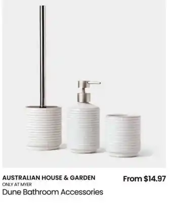 Myer Dune Bathroom Accessories offer