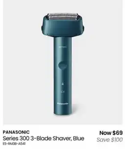 Myer Panasonic Series 300 3-Blade Shaver, Blue offer