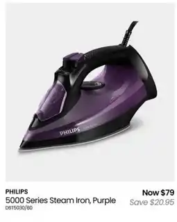 Myer 5000 Series Steam Iron, Purple offer