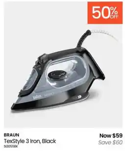 Myer TexStyle 3 Iron, Black offer