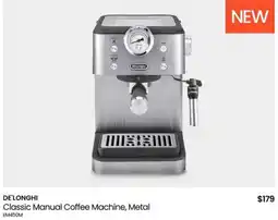 Myer Classic Manual Coffee Machine, Metal offer